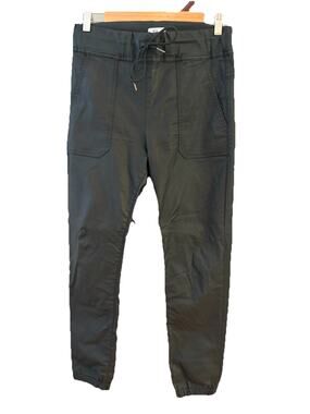 Bevy Flog Shely Black Faux Leather Joggers Size 26